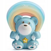 Chicco Miś z projektorem RAINBOW niebieski