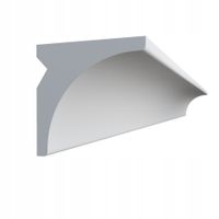 Listwa karniszowa 2m LED DLO12 8cm x 8cm maskownica osłona szyny butelkowa