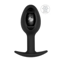 sono no.89 silikonowy korek z ruchomą kulką, 8,3 cm, czarny