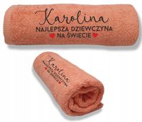 RĘCZNIK z haftem PREZENT dla dziewczyny Walentynki