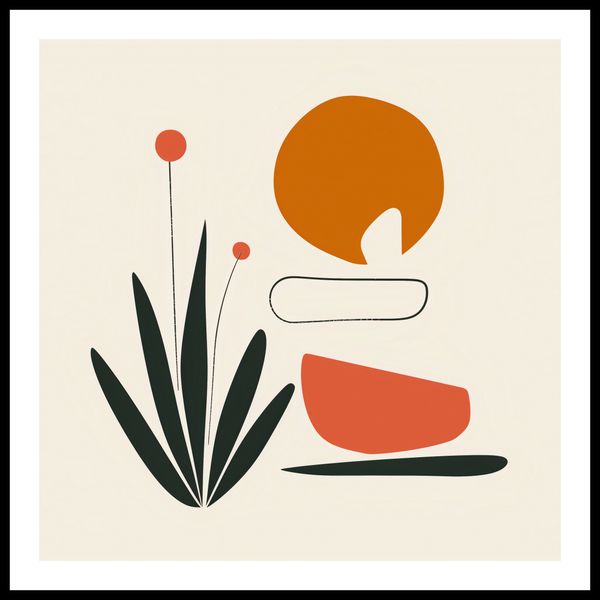 Plakat 80x80cm Abstrakcyjny Zen zdjęcie 3