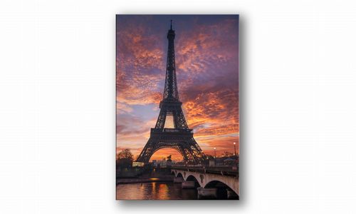 OBRAZ NA PŁÓTNIE PROSTOKĄTNY - Wieża Eiffla na Arena.pl
