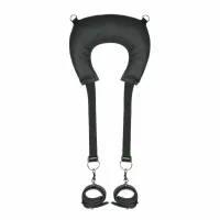 easytoys system podtrzymujący z poduszką i regulowanymi paskami czarny