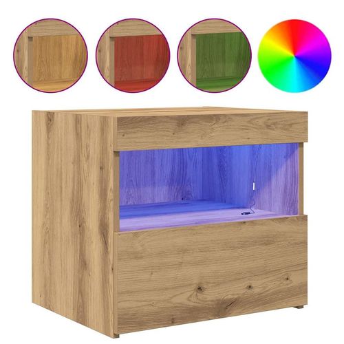 Szafka nocna z szufladą dąb artisan 50 x 40 x 45 cm na Arena.pl