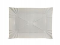 Tacki Papierowe Tekturowe Talerzyki Jednorazowe Białe 500szt 14x20cm Grill