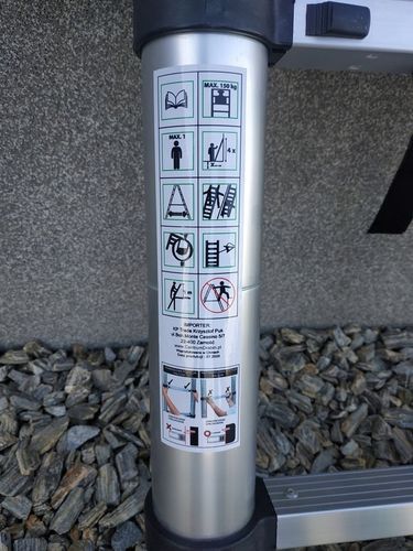 DRABINA TELESKOPOWA 3,8 M STABILIZATOR POKROWIEC na Arena.pl