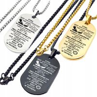 Prezent dla Syna Naszyjnik Zawieszka z Grawerem Idealny Prezent