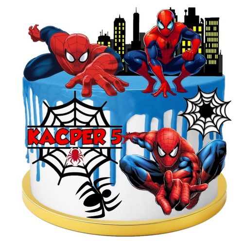 WYDRUK CUKROWY Opłatek na tort SPIDERMAN SPIDER-MAN PAJĄK MASA CUKROWA na Arena.pl