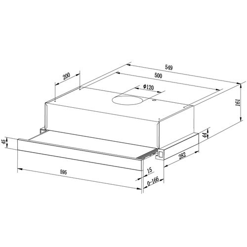 Okap kuchenny teleskopowy Berdsen BT-229 INOX na Arena.pl