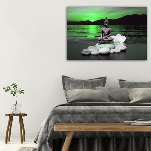 Deco Panel, Budda na kamieniach 2 60x40 na Arena.pl