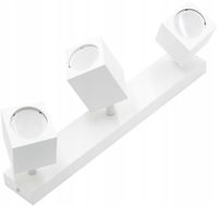Lampa sufitowa/ścienna QUANTUS III biała 3xGU10 40W IdeaLED