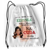 Plecak Dla Kuzynki Sportowy Szkolny Worek Torba Z Nadrukiem Ze Zdjęciem