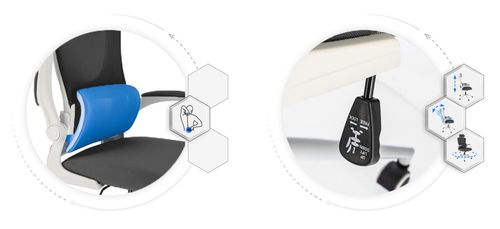 fotel zeo czarny biały na Arena.pl