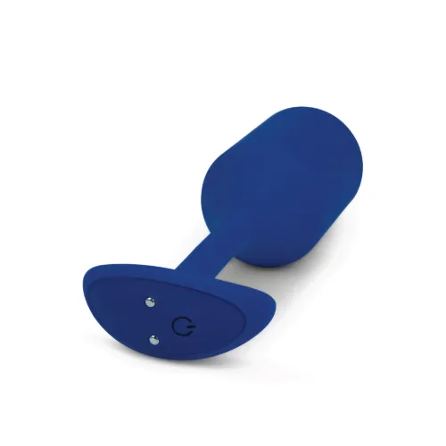 b-vibe vibrating snug plug 4 navy - wibrująca anatomiczna wtyczka 15 cm na Arena.pl