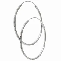 DELIKATNE DIAMENTOWANE SREBRNE KOLCZYKI KOŁA KÓŁKA KÓŁECZKA 4CM ZE WZOREM