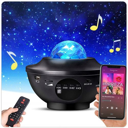 PROJEKTOR GWIAZD LED GŁOŚNIK LAMPA NOCNA + PILOT na Arena.pl