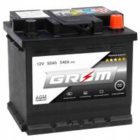Akumulator GROM AGM START&STOP 50Ah 540A Prawy Plus
