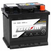 Akumulator GROM AGM START&STOP 50Ah 540A Prawy Plus