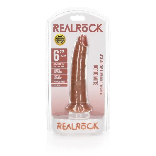 realrock model slim 15,5 cm - elastyczny z przyssawką, kolor naturalny na Arena.pl