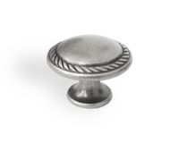 Gałka 24223Z030 Bosetti Marella Rozstaw w mm - 0 - (1 wkręt), Kolor pokrycia - Stare srebro patynowane
