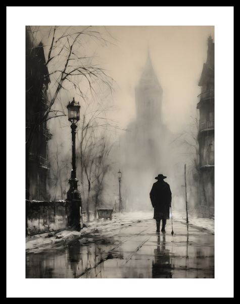 Plakat 60x80cm Mgła nad Londynem zdjęcie 3
