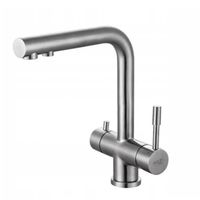 Blue Water Zara Inox Trójdrożna bateria kuchenna