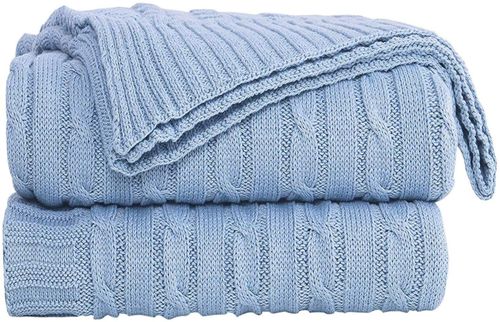 Koc WARKOCZ CZYSTA BAWEŁNA 160cm STYL SKANDYNAWSKI na Arena.pl