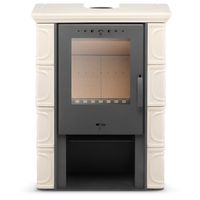 PIEC KAFLOWY kominek koza stalowy wkład ELDUR CAPPUCCINO