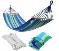 HAMAK OGRODOWY Z DRĄŻKIEM 260X150CM