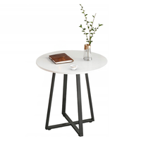 STOLIK KAWOWY OKRĄGŁY ŁAWA DO SALONU LOFT BIAŁY INDUSTRIALNY NOWOCZESNY