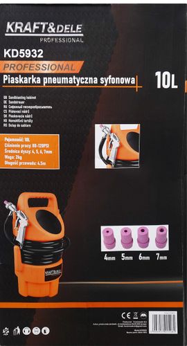 Piaskarka syfonowa 10L KD5932 na Arena.pl