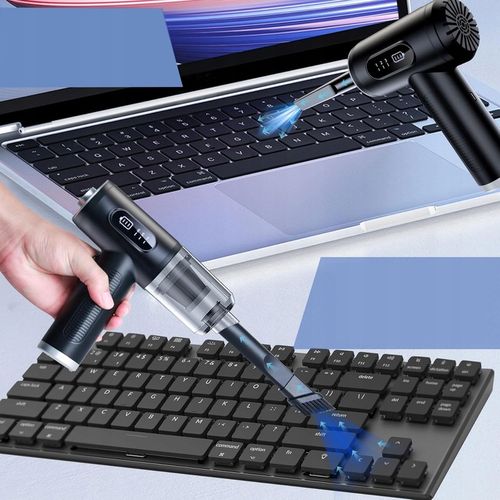 ODKURZACZ RĘCZNY SAMOCHODOWY BEZPRZEWODOWY DO AUTA DOMU 2W1 DMUCHAWA na Arena.pl