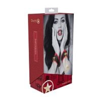 kajdanki milan collection ouch czarny czerwony