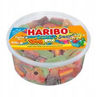 Haribo Żelki Sauer Kwaśne Mix Big Box Kiddies Party z Niemiec 900g