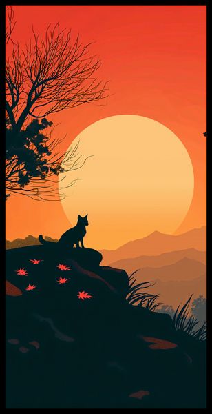 Plakat 50x100cm Kocie Wzgórze zdjęcie 2