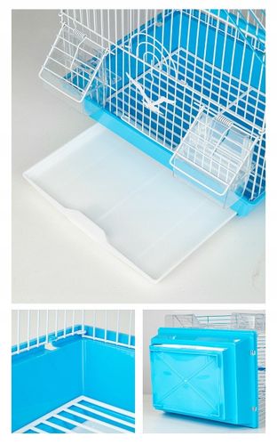 KLATKA DLA PTAKÓW METALOWA MAŁA 39x23x30cm BIAŁA na Arena.pl