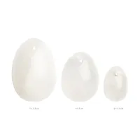 la gemmes yoni egg set clear quartz - naturalny zestaw 3 rozmiarow
