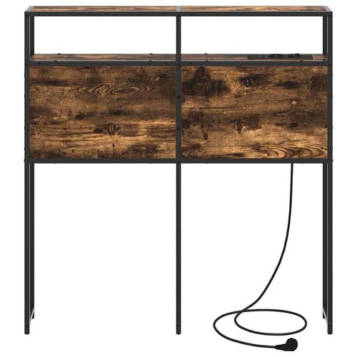 Zagłówek do przechowywania z półką Wędzony dąb 90 cm na Arena.pl