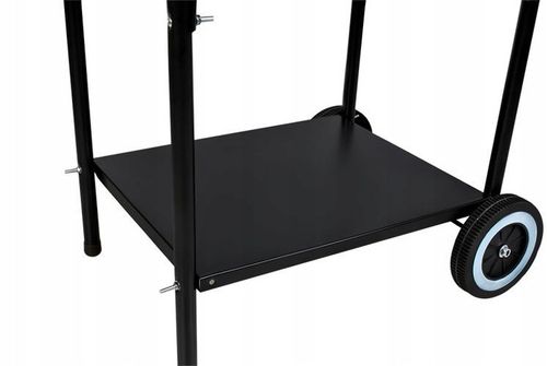 GRILL OGRODOWY WĘGLOWY OKRĄGŁY Z POKRYWĄ I PÓŁKAMI na Arena.pl