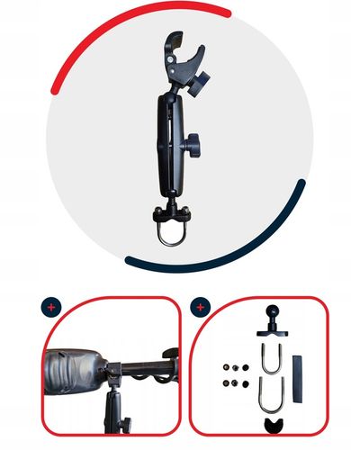 UCHWYT DO SILNIKA DZIOBOWEGO 15CM MOCOWANIE NA RELING Q-ERGO na Arena.pl