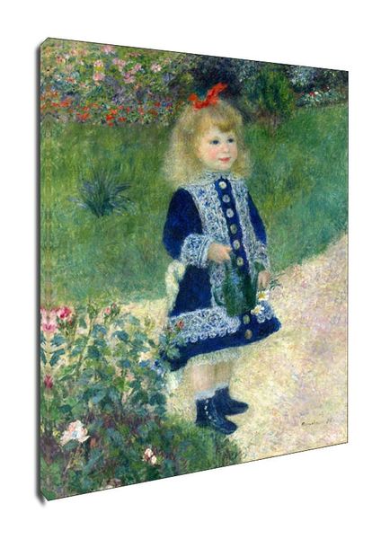 A Girl with a Watering Can, Auguste Renoir - obraz na płótnie 30x40 cm zdjęcie 1