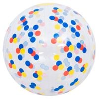 Piłka Plażowa Pompowana SUNCLUB 33cm Kolorowa dla Dzieci do Wody Ogrodu