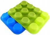 DUŻA SILIKONOWA FORMA NA 12 BABECZEK MUFINEK