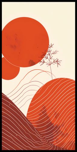 Plakat 50x100cm Ciepło Czerwieni na Arena.pl