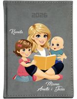 KALENDARZ A5 2026 DZIENNY KSIĄŻKOWY Z NADRUKIEM uv prezent dla mamy + imię