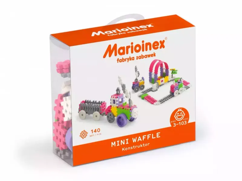 Klocki konstrukcyjne Mini Waffle (140 elementów), dziewczęce zdjęcie 1