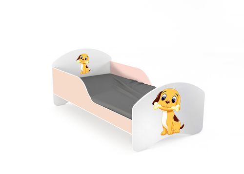 Łóżko dziecięce LEO2 160x70 różowe na Arena.pl