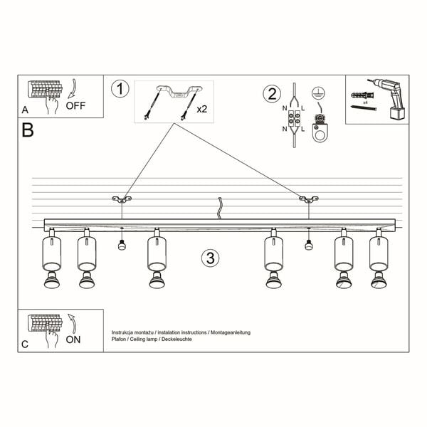 Plafon RING 6L biały zdjęcie 5