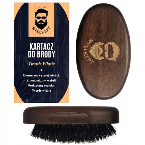 Szczotka do Brody i Wąsów Kartacz Twarda Twarde Włosie na Arena.pl