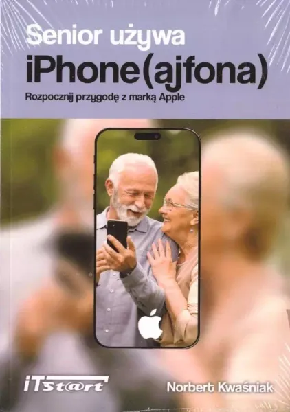 Senior używa iPhone (ajfona) zdjęcie 1